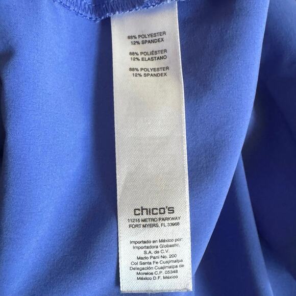 Weekends by Chico’s Bermuda Shorts Blue Size 1 or M/8 Tee Golf Athletic Stretchy - Picture 12 of 12